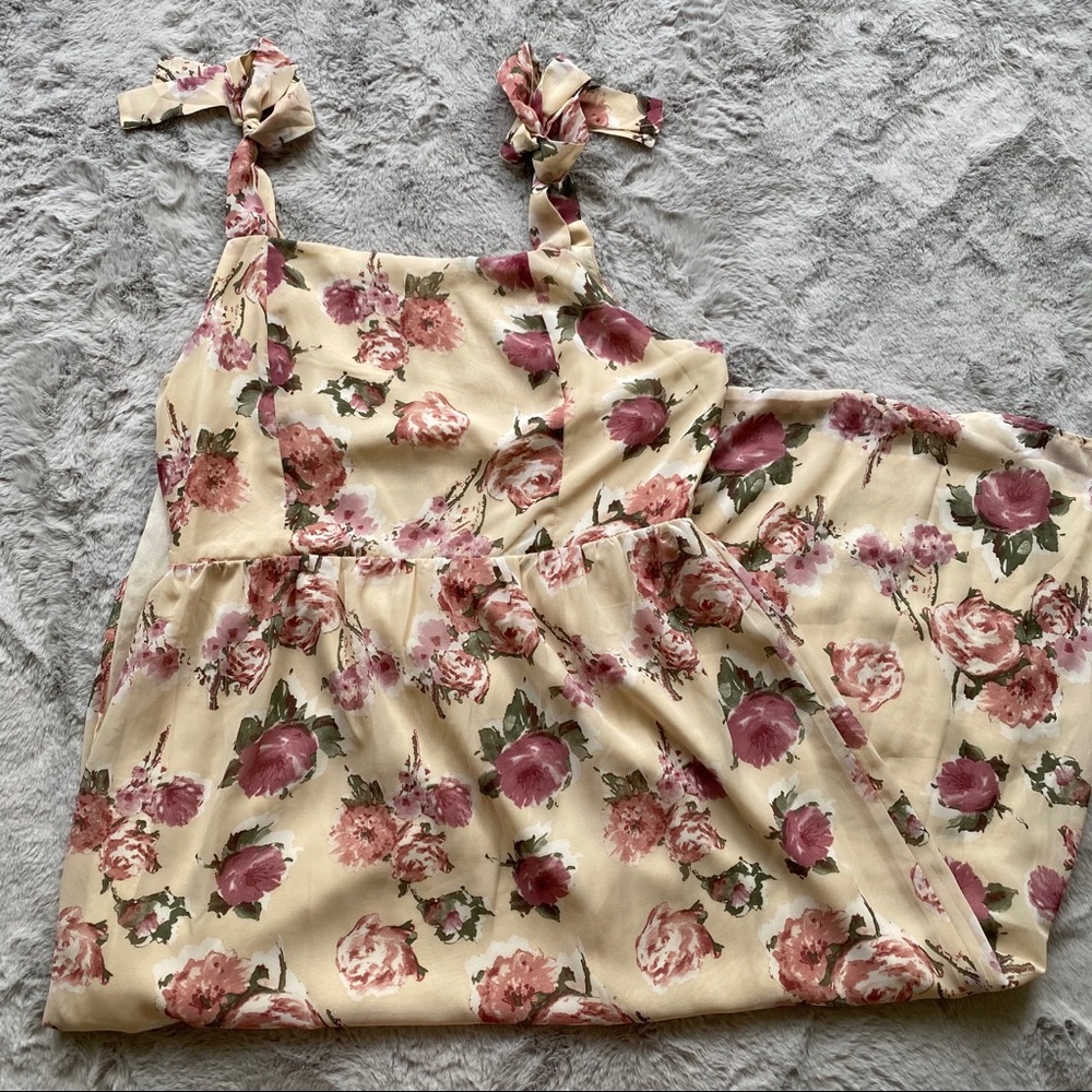 Wild Honey | Maternity Floral Tie Maxi